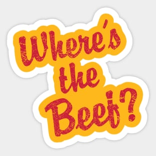 Where's The Beef Sticker